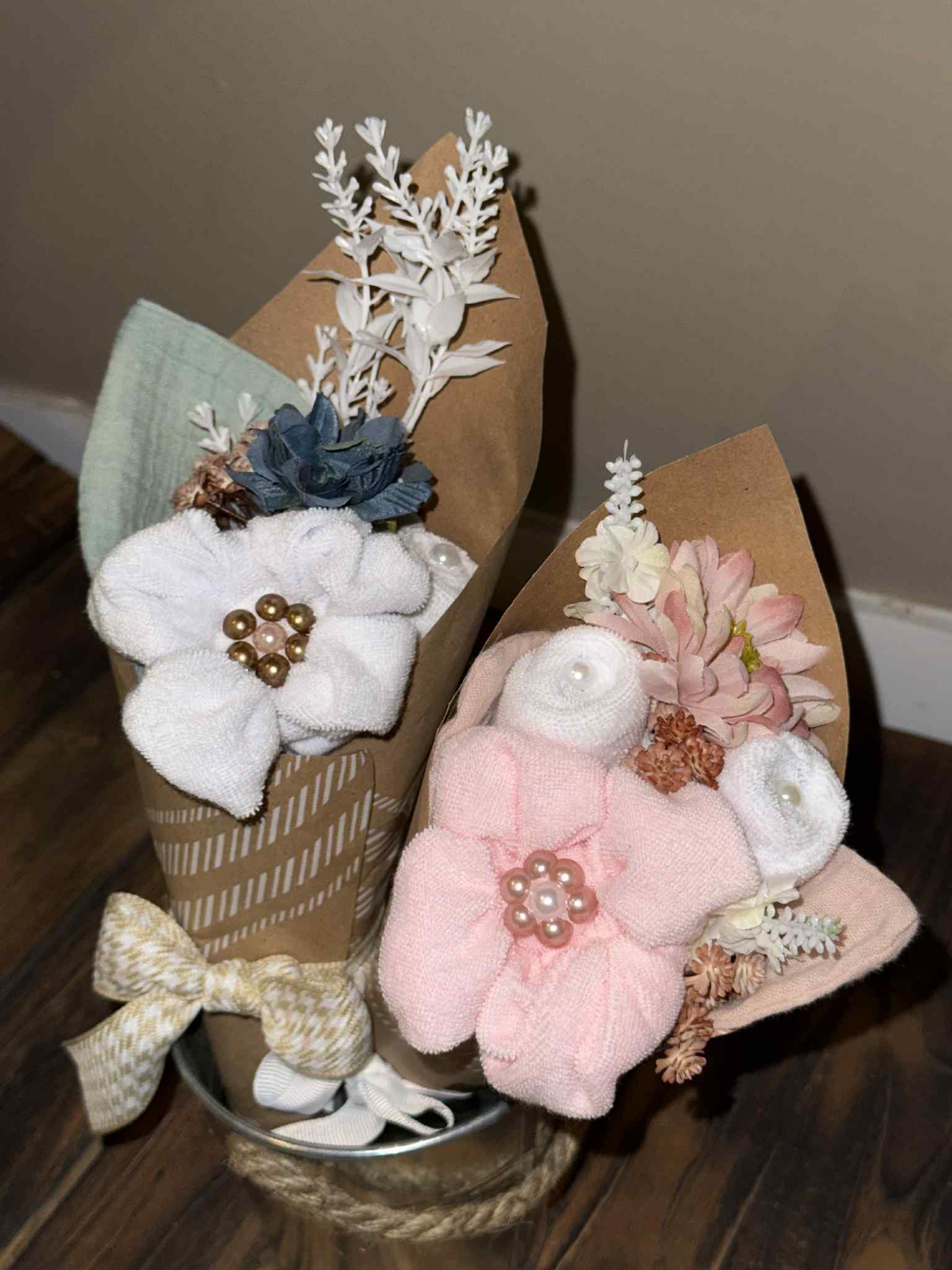 Novelty Wash Cloth Bouquet