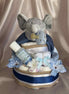 Blue Dotty Small Nappy Cakes