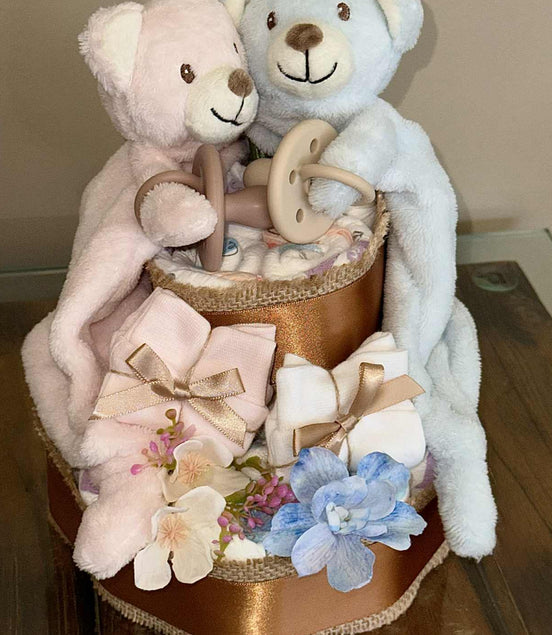 The Two Little Cubs Medium Nappy Cake