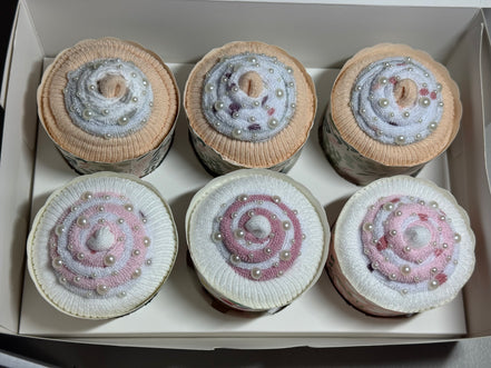 Girls 6 Pk Novelty Cupcakes