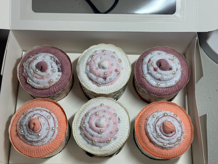 Girls 6 Pk Novelty Cupcakes