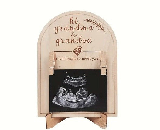 Hi Grandma & Grandpa Ultrasound Plaque Stand