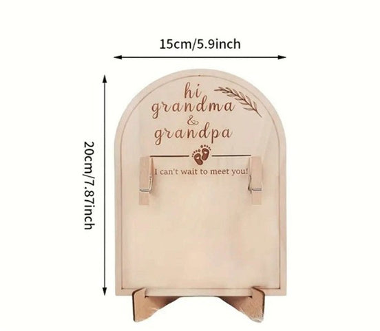 Hi Grandma & Grandpa Ultrasound Plaque Stand
